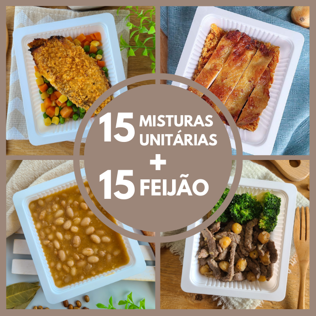 15 Misturas Unitárias + 15 Feijão